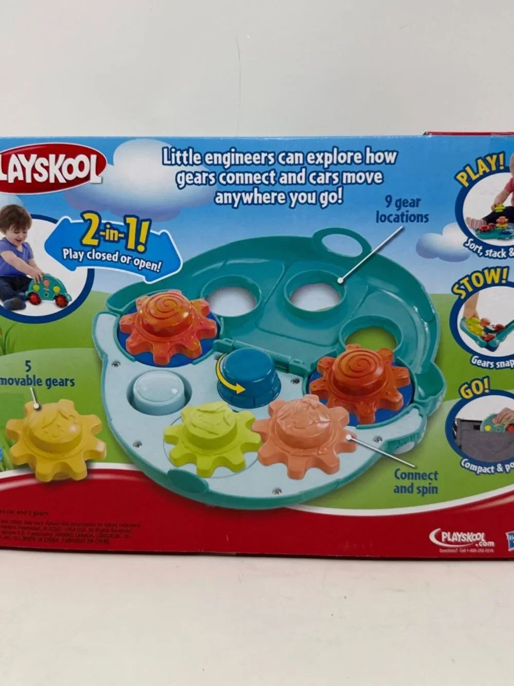 PLAYSKOOL 2 in 1 Roll' n Gears Car 12M+ Toddler Baby Toy Fun Educational Hasbro